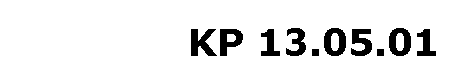 KP 13.05.01